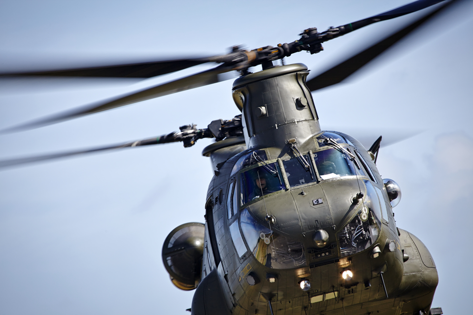 Boeing CH47 Chinook Low Pass