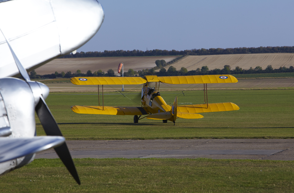 De Havilland Tiger Moth taxi