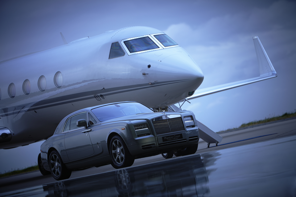 Rolls Royce aviator collection and Gulfstream business jet