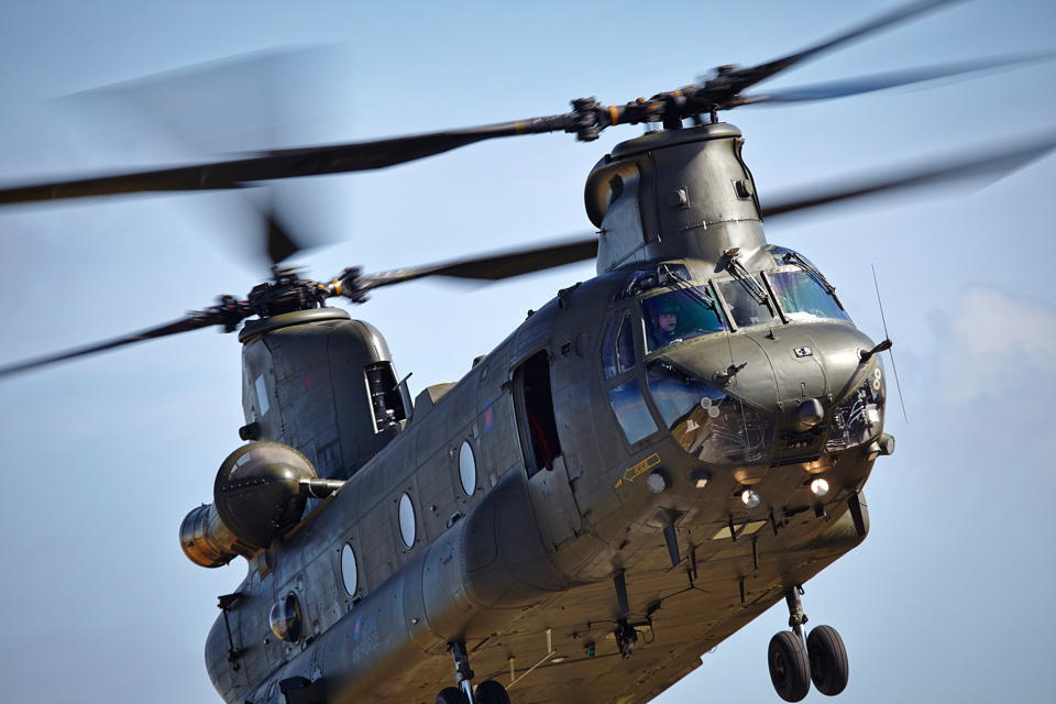 Vector Aerospace Chinook flypast