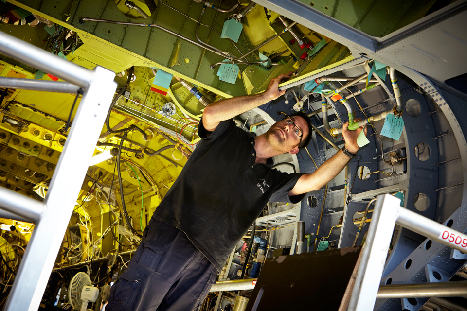 Boeing Chinook Inspection after rebuild