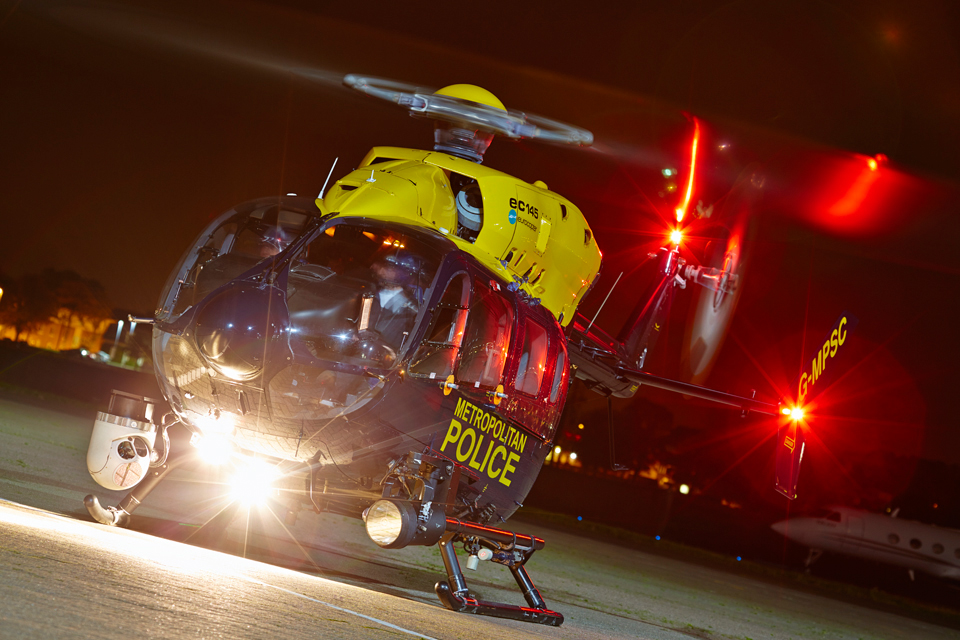 EC145 Northolt Police night-dusk shoot